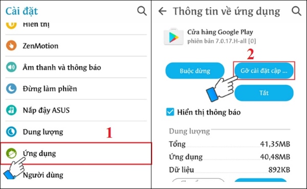Tại sao không tải được instagram trên ch play