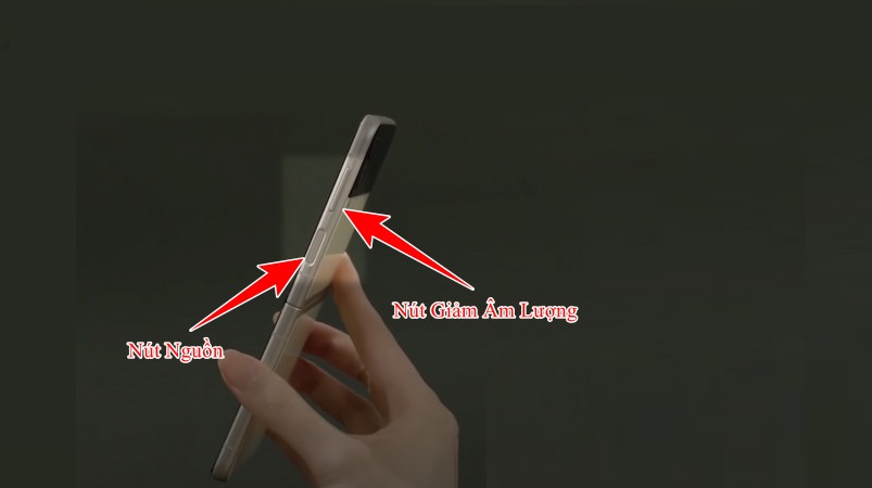 cách chụp màn hình samsung z flip4