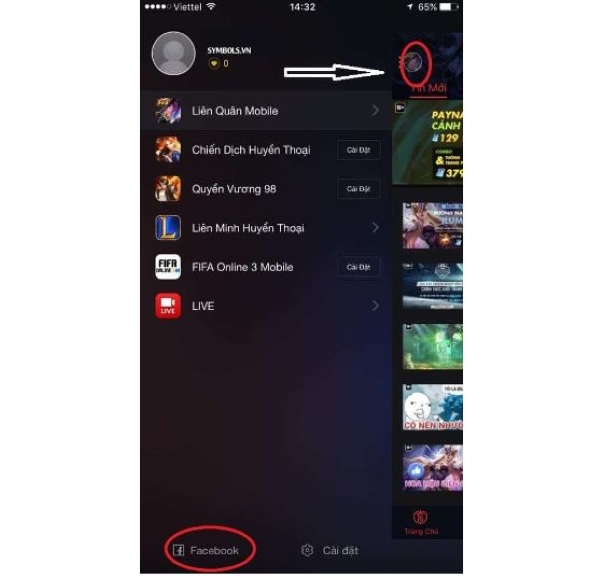 cách chuyển tài khoản liên quân từ facebook sang garena