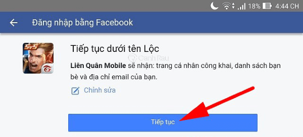 cách chuyển tài khoản liên quân từ facebook sang garena