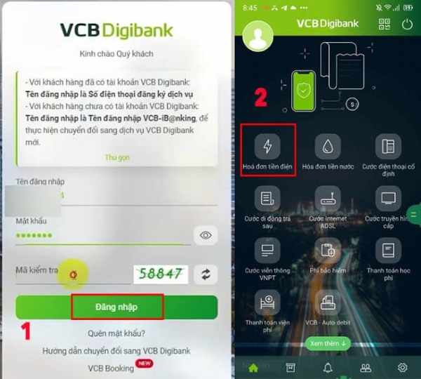 cách đóng tiền điện online