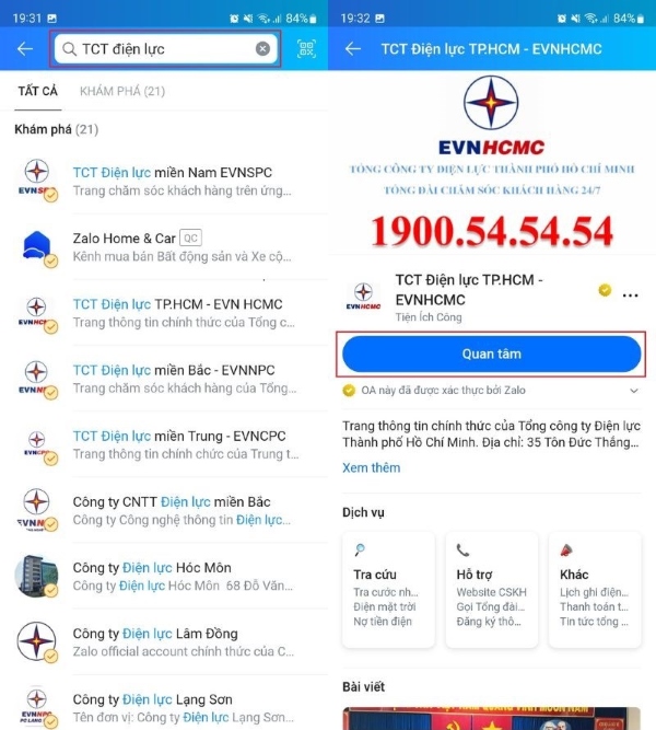 cách đóng tiền điện online