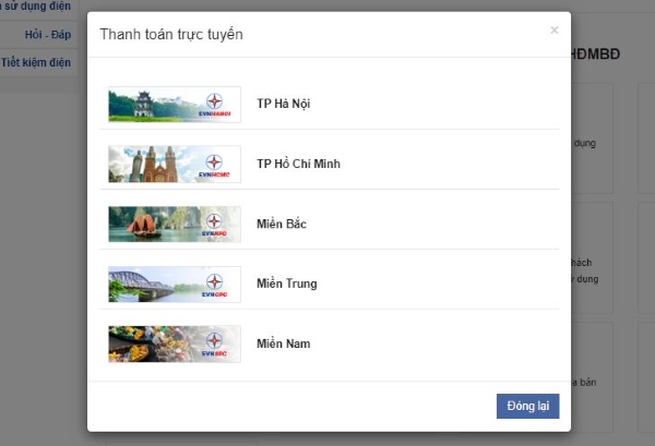cách đóng tiền điện online