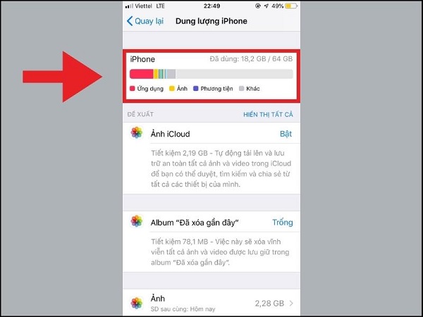 Cách xoá dữ liệu ứng dụng trên iphone