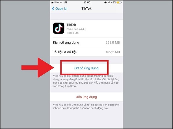 Cách xoá dữ liệu ứng dụng trên iphone