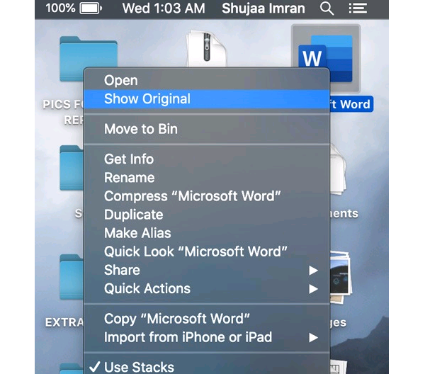 Đưa ứng dụng ra màn hình Macbook