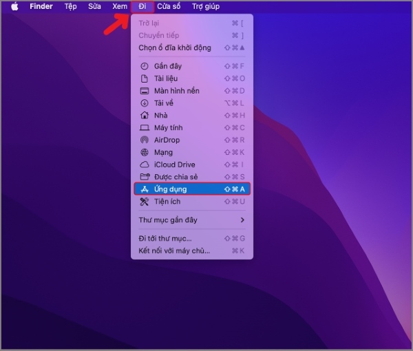 Đưa ứng dụng ra màn hình Macbook