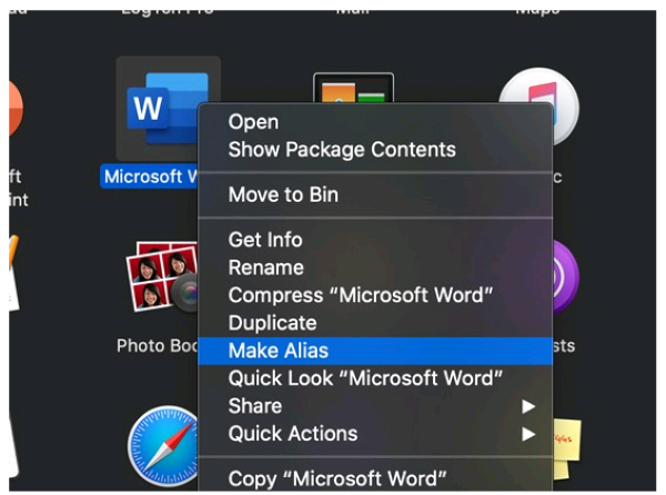 Đưa ứng dụng ra màn hình Macbook