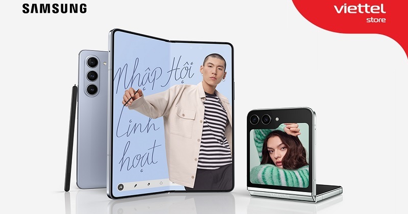 Duy nhất tại Viettel Store Galaxy Z Fold5|Z Flip5 phiên bản 256GB đã có sẵn, giá cực sốc chỉ từ 18.490.000đ