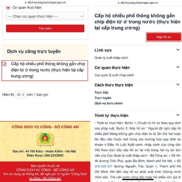 làm hộ chiếu gắn chip online