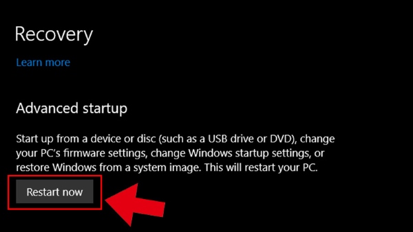 lỗi máy tính tự vào bios win 10