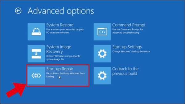 lỗi máy tính tự vào bios win 10