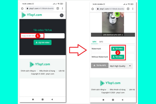 tải video tiktok không logo trên iphone