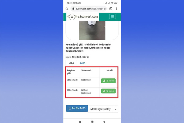 tải video tiktok không logo trên iphone
