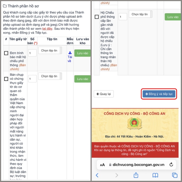 ứng dụng làm hộ chiếu online