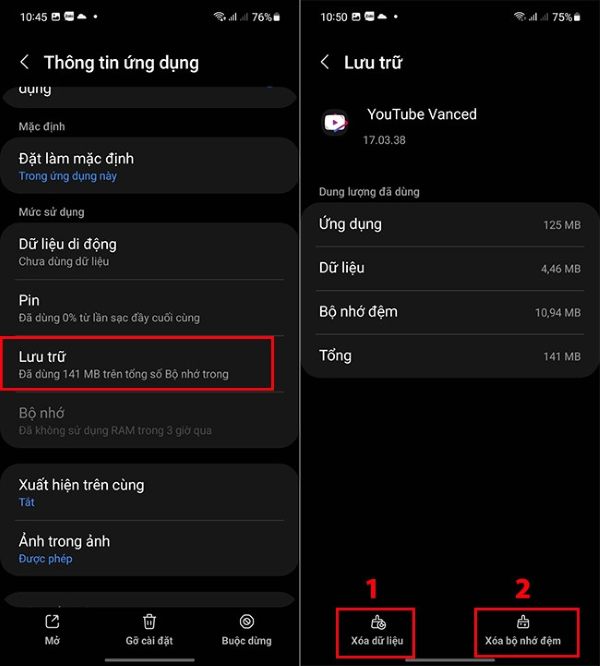 youtube vanced bị lỗi