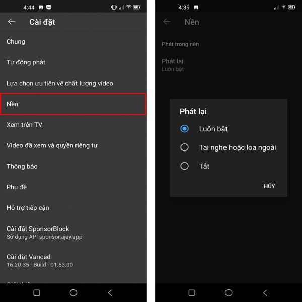 youtube vanced mới nhất