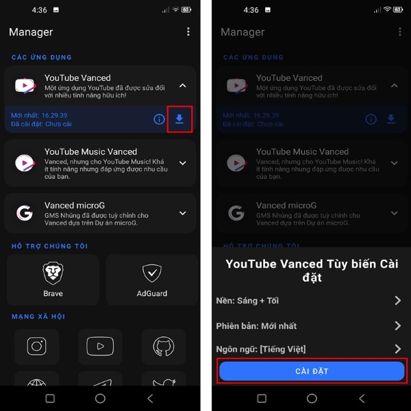 youtube vanced mới nhất