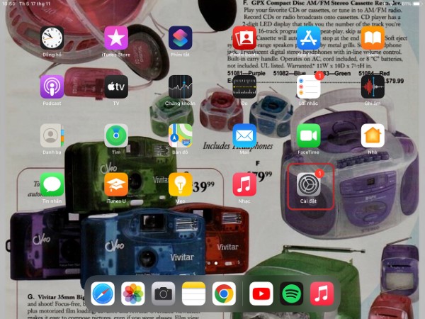 Cách tắt nguồn iPad