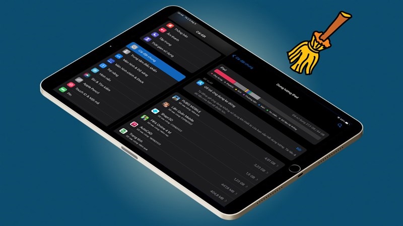 Cách giải phóng dung lượng iPad