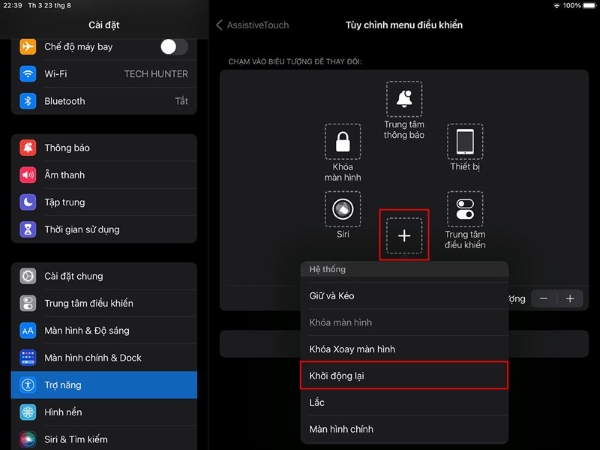 Cách khởi động lại iPad