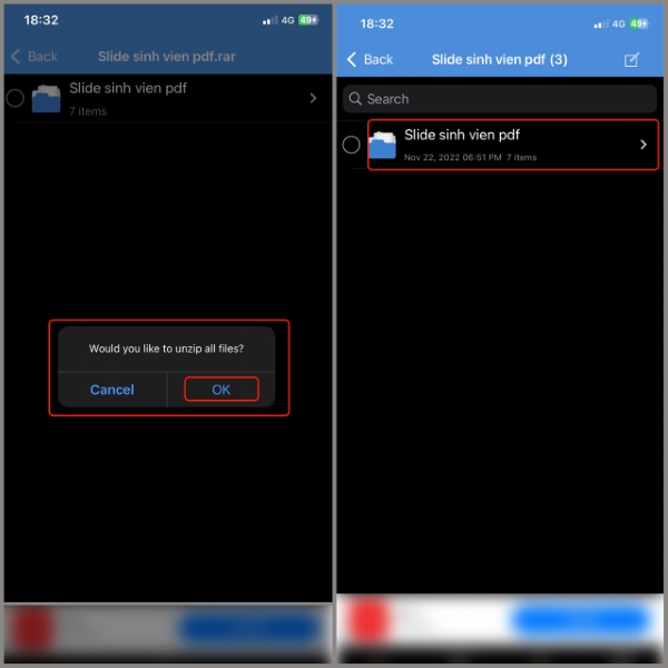 Cách mở file rar trên iphone