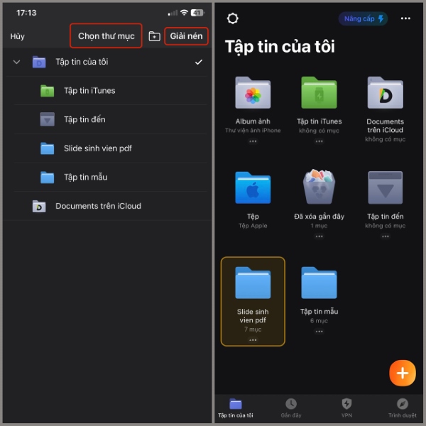 Cách mở file rar trên iphone