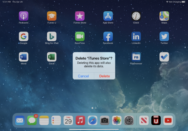 Cách xoá ứng dụng trên iPad