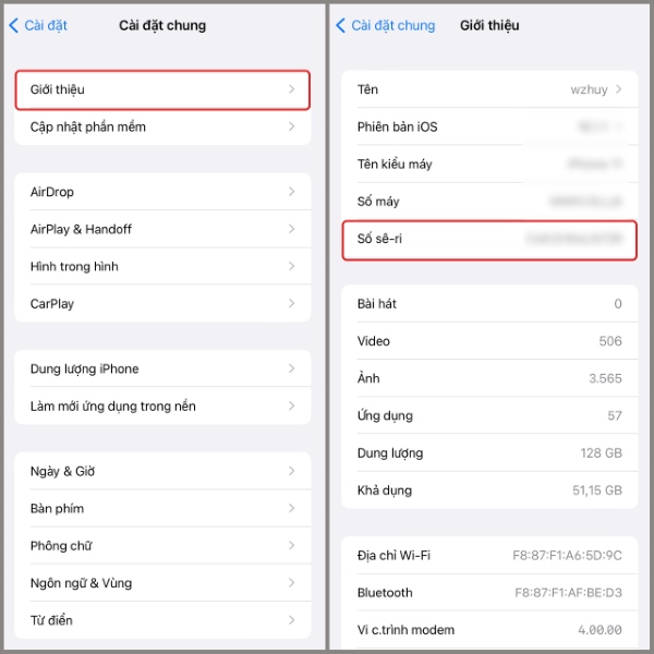Kiểm tra năm sản xuất iPhone