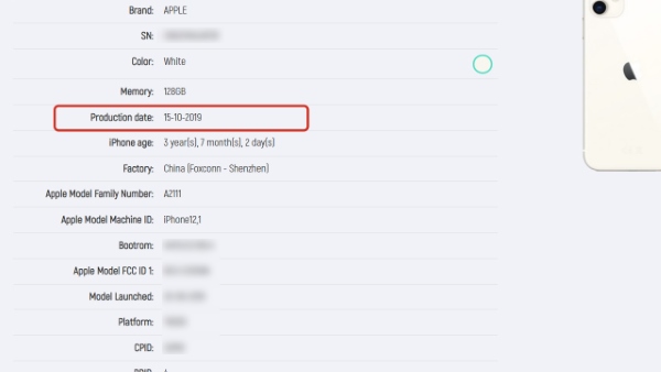 Kiểm tra năm sản xuất iPhone