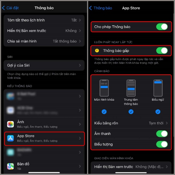 Lỗi thông báo trên iPhone