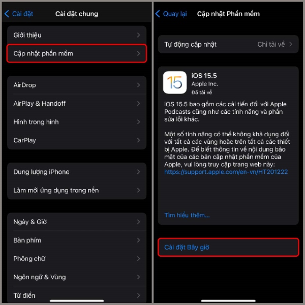 Lỗi thông báo trên iPhone