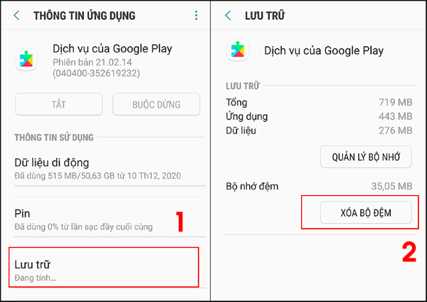 Lỗi ứng dụng chưa được cài đặt