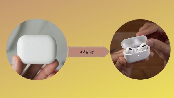 reset tai nghe Airpods