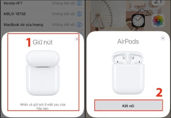 Reset tai nghe Airpods