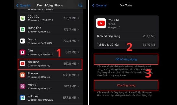 Youtube bị lỗi trên iPhone