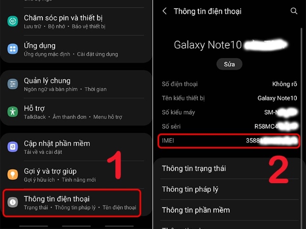 cách kiểm tra xuất xứ điện thoại samsung