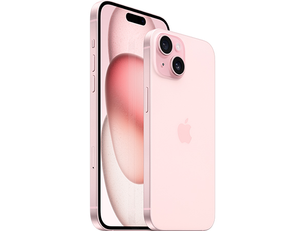 Cận cảnh iPhone 15 màu Hồng nhìn từ góc nghiêng