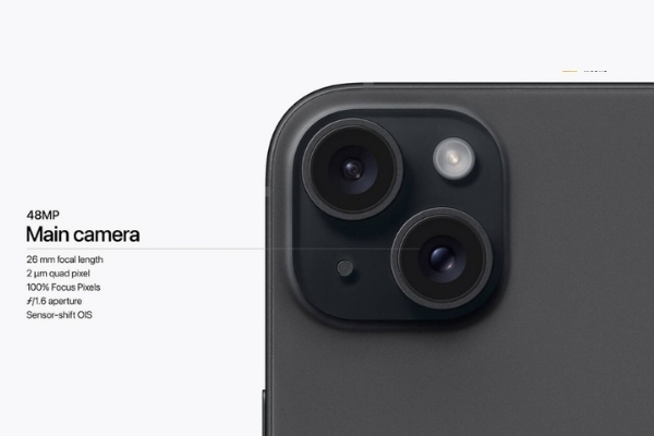 iPhone 15 sở hữu camera ấn tượng