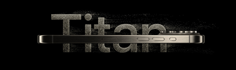 khung titanium của iphone 15 pro