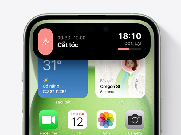 Tính năng Live Activities trên Dynamic Island của iPhone 15 Series