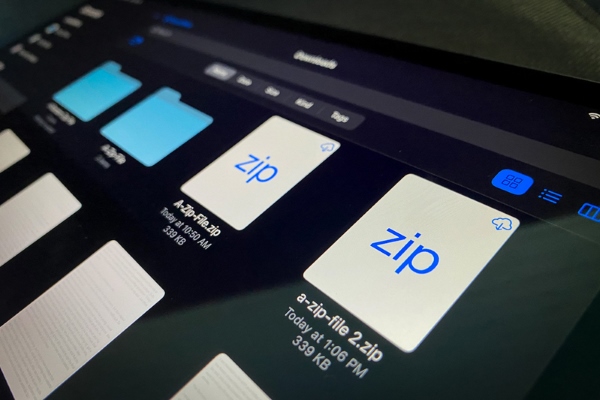mở file zip trên iphone
