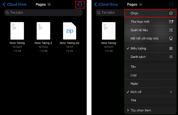 mở file zip trên iphone
