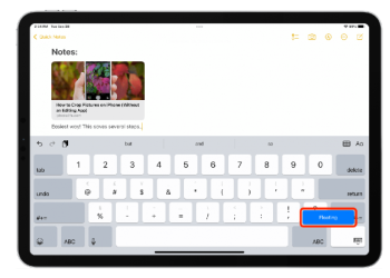 Bàn phím iPad bị thu nhỏ, làm sao để khôi phục trở lại?