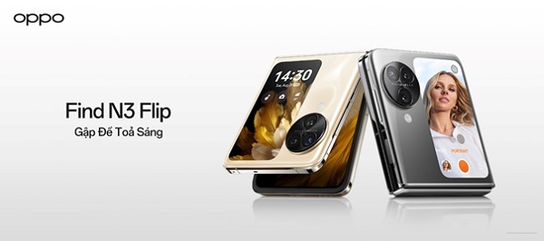 OPPO Find N3 Flip ra mắt tại Việt Nam – Biểu tượng tỏa sáng với bộ ba camera đầu tiên cùng màn hình ngoài hữu dụng nhất