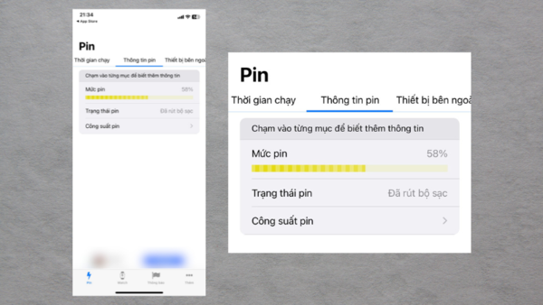 cách kiểm tra pin iphone đã bị thay chưa