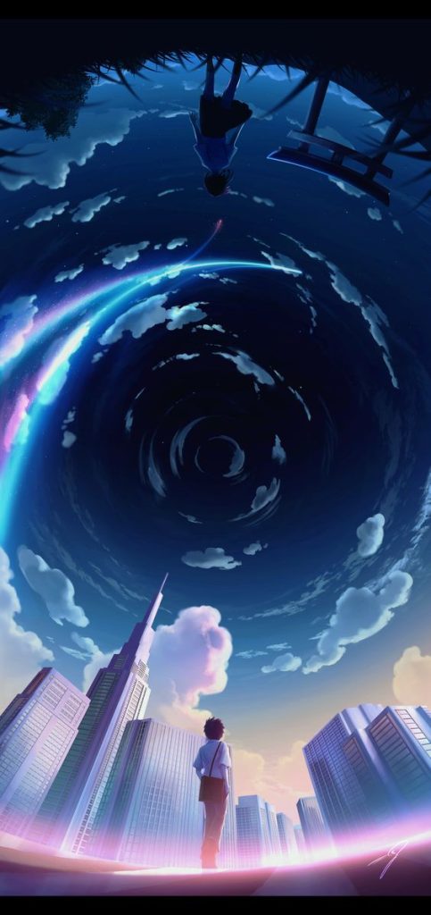 Hình nền chủ đề phim hoạt hình Your name