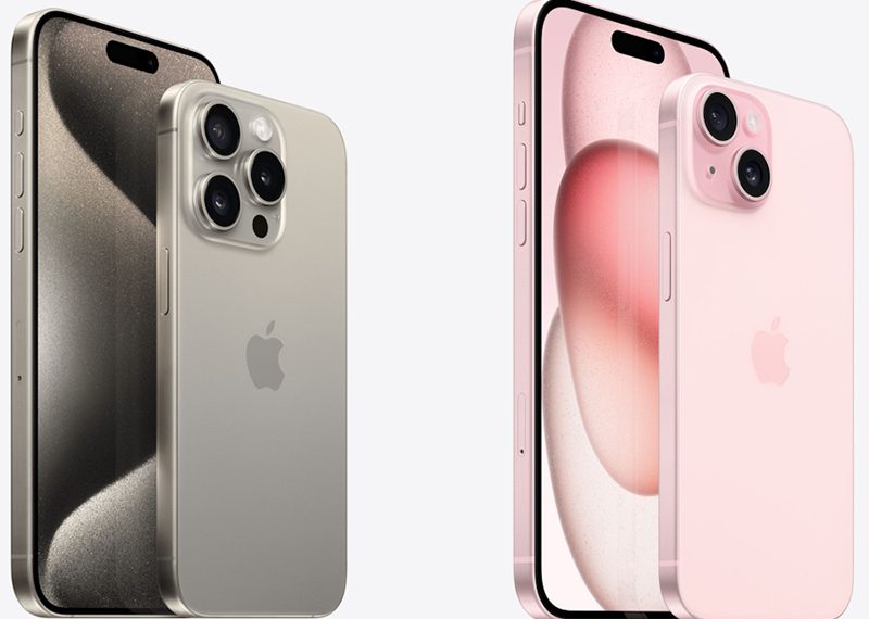 Soi kích thước camera iPhone 15 và Pro Max trên kính hiển vi