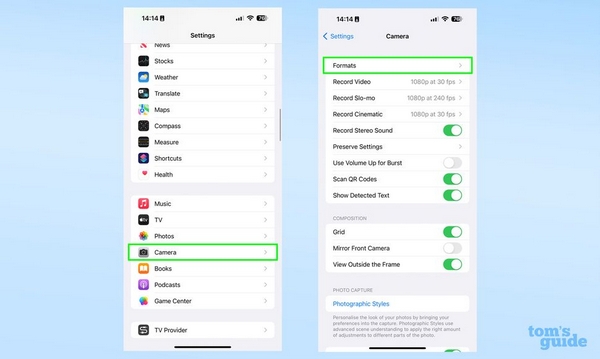 Truy cập vào mục Setting (cài đặt) để tiến hành các thao tác thiết lập cảm biến 48MP trên iPhone 15