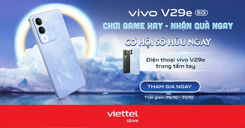 Chơi game hay – Nhận quà ngay – Cơ hội sở hữu ngay điện thoại Vivo V29e trong tầm tay
